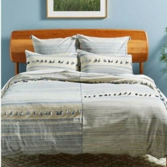 Anthropologie Bedding Anthropologie Woven Mariella Striped Tassel